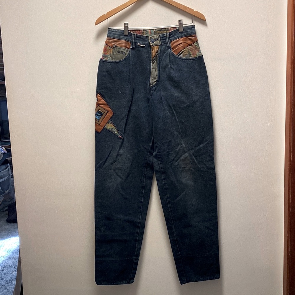 Vintage funky 90s 80s Fresh Threadz patchwork jeans 30 x 33 men’s